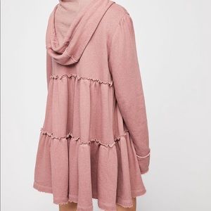 Free People Tiered Trapeze Hoodie (XS) (NWT)